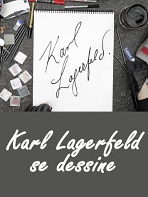 Karl Lagerfeld se dessine