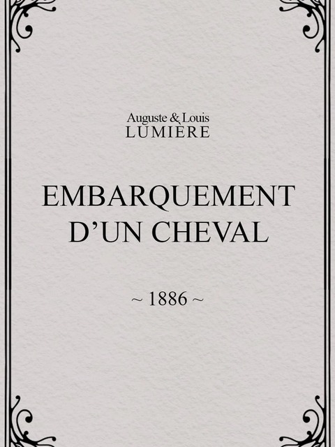 Embarquement d’un cheval