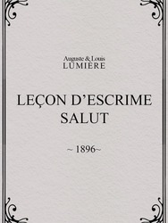 Leçon d’escrime : salut