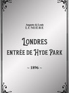Londres : entrée de Hyde Park